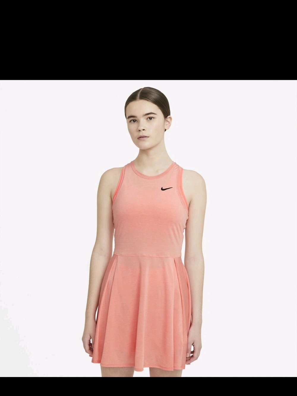 Nike Court Advantage Dry Crimson Bliss Tennis Dress Plus Sz S DB6630 693